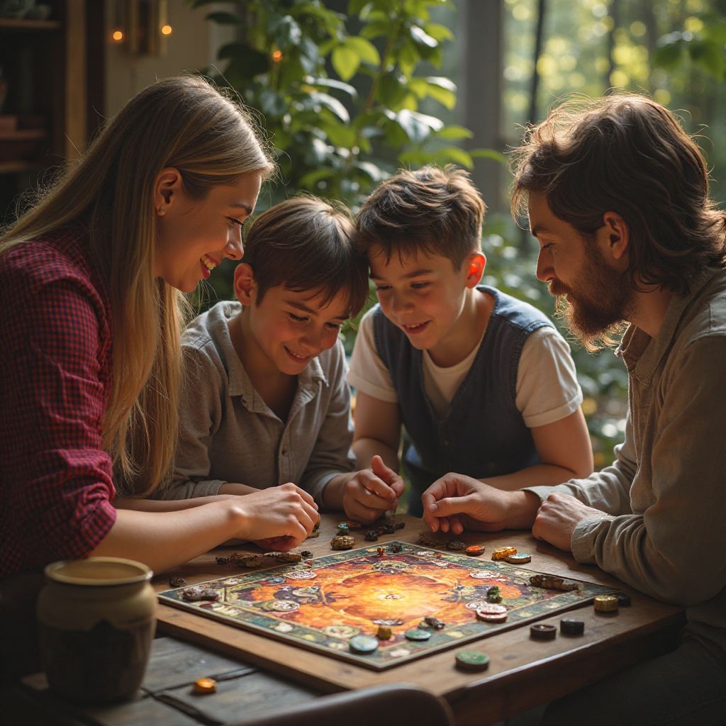 Cooperative board games